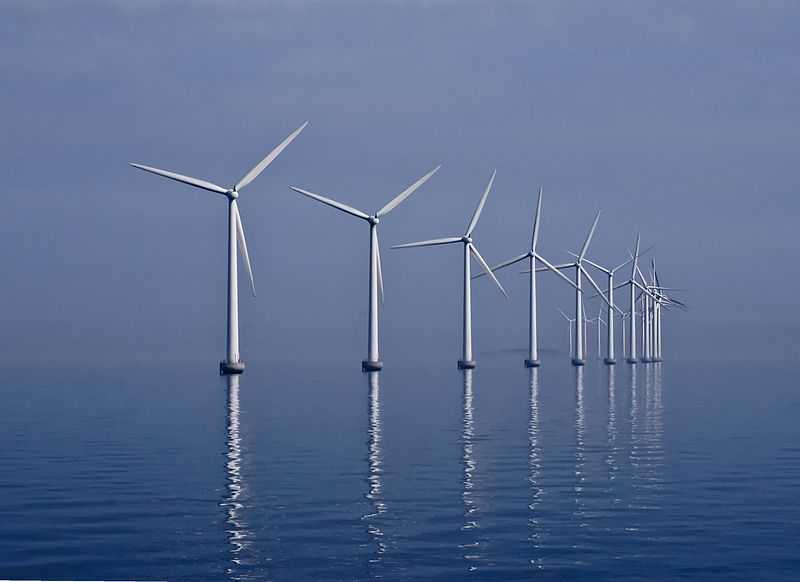 Ветряная электростанция около Копенгагена