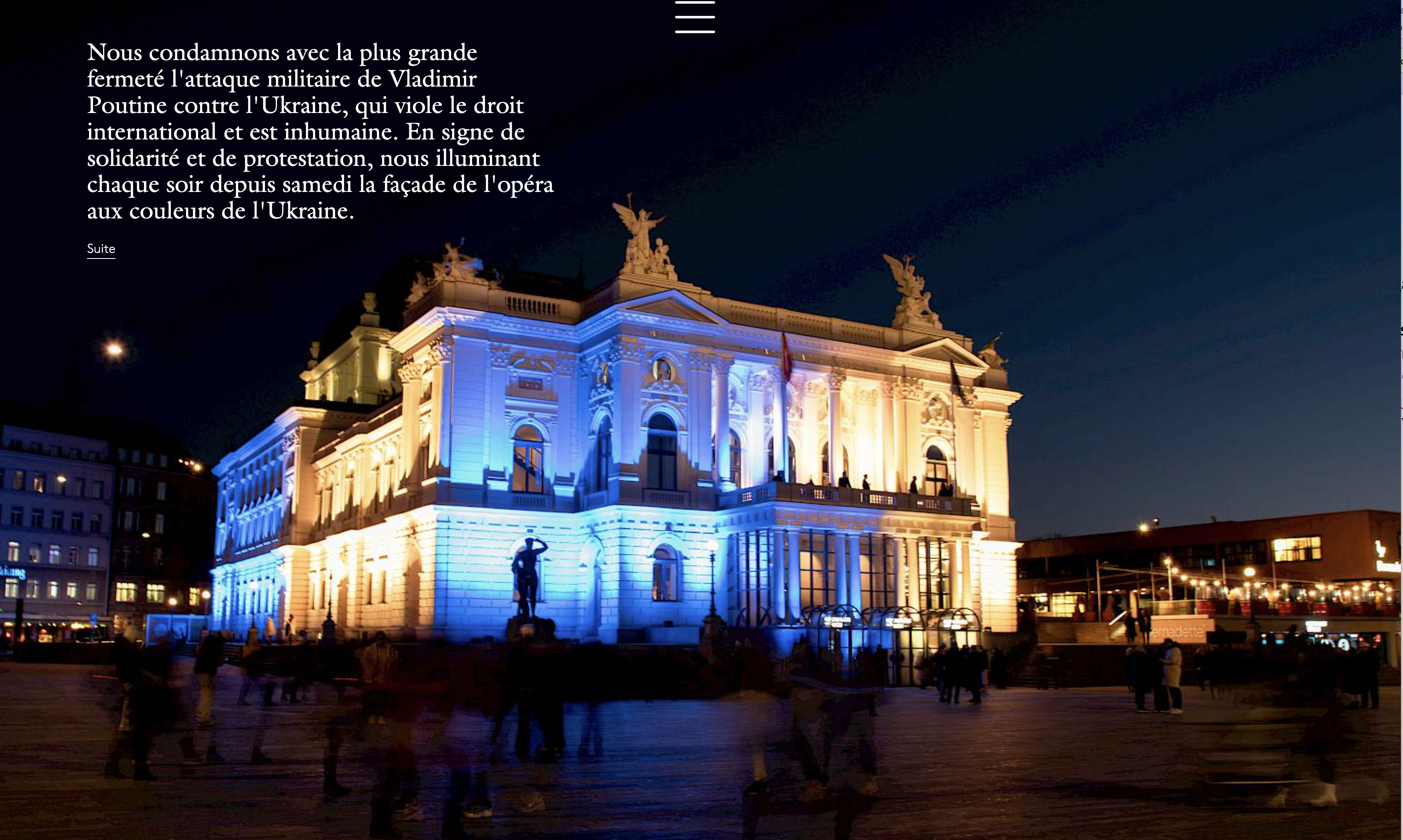 L'Opernhaus de Zurich